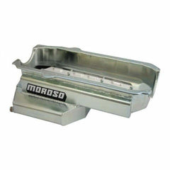 Moroso 21312 Wet Sump Steel Oil Pan (8 deep/7qt/Baffled/Crank Scraper/SBC)