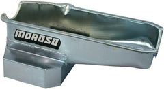 Moroso 21316 Wet Sump Kicked-Out Steel Oil Pan (7.5 deep/7qt/Baffled/SBC-Circle Track)