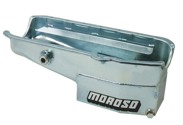 Moroso 21324 Wet Sump Steel Oil Pan (7.5 deep/7qt/Baffled/Windage Tray/SBC-Circle Track)