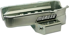 Moroso 21811 Wet Rear Sump Steel Oil Pan (7 deep/7qt/Baffled/Windage Tray/SBC 86+)