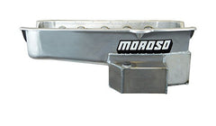 Moroso 21814 Wet Rear Sump Steel Oil Pan (7.5 deep/7qt/Baffled/Windage Tray/SBC 80-85)