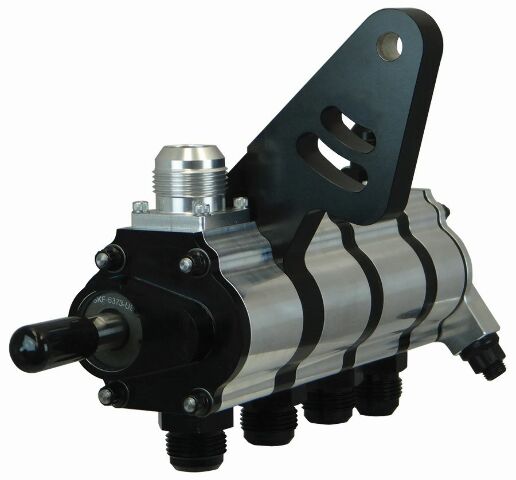Moroso 22324 Tri-Lobe Dry Sump Four-Stage External Oil Pump (Passenger Side Bracket)