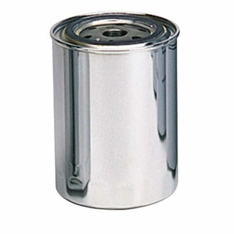 Moroso 22400 Chrome Oil Filter (Ford/Chrysler, Long, -16UNF thread)