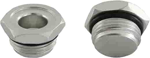Moroso 22749 Anodized Aluminum -12 AN Port Plug with O-Ring Seal