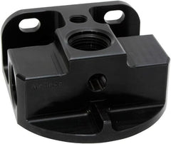 Moroso 23763 Billet Aluminum Remote Oil Filter Mount (Side Port Style, Black Anodized)