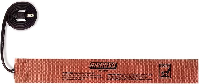 Moroso 23997 Self-Adhesive External Heat Pad (2 x 15, Etched Foil Design)