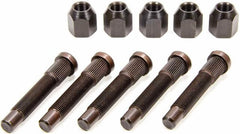 Moroso 46490 Wheel Stud and Lug Nut Kit (1/2 inch -20 x 3 inch , .685 inch , 5pk)