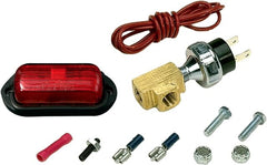 Moroso 49500 Rubber-Mounted Oil Pressure Warning Light Kit (2-1/2 diameter Lexan Lens)