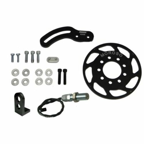 Moroso 60009 Ultra Series Aluminum Crank Trigger Kit with Magnet-in-Wheel Design (For SBC)
