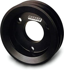 Moroso 64211 Billet Aluminum Double Groove Crankshaft Pulley (BBC, Short Water Pump)