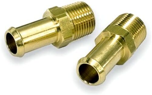 Moroso 65380 Fuel Hose Line Fitting (3/8 NPT to 3/8 Hose, 2pk)