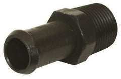 Moroso 65389 Fuel Hose Line Fitting (3/8 NPT to 1/2 Hose, Straight, Black)