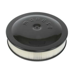Moroso 65904 Air Cleaner, 14 Inch X 3 Inch, Black Powder Coat, Alum