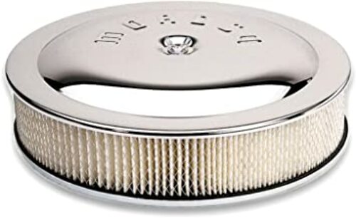 Moroso 65911 A/C,14In. X 3 In.Flat Base,Chr,Stl