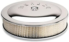 Moroso 65911 A/C,14In. X 3 In.Flat Base,Chr,Stl