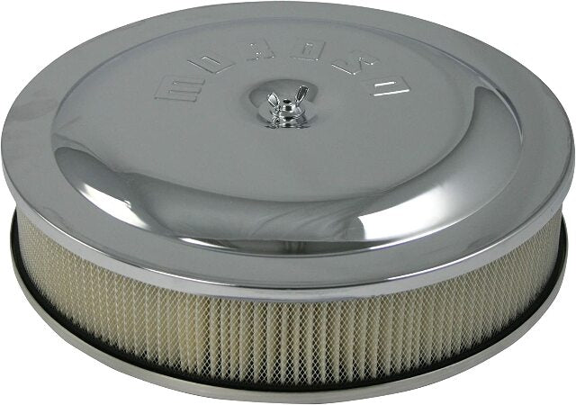 Moroso 65913 Air Cleaner, 14 X 3 Assembly, Raised Bottom