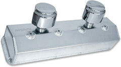 Moroso 68026 Fabricated-Aluminum Billet Rail Valve Cover (SBC Centerbolt-2 Breather Tubes)