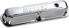 Moroso 68161 Chrome-Plated Stamped Steel Valve Cover (Chrysler 273-360, Tall, Baffled)