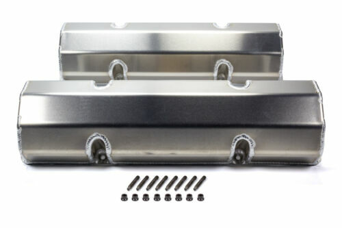 Moroso 68328 Fabricated-Aluminum Billet Rail Valve Covers (SBC Cylinder Heads, No Logo)