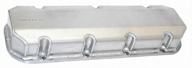 Moroso 68345 Fabricated Aluminum Billet Rail Valve Cover (BBC/Symmetrical-Port Bowtie, Tall)