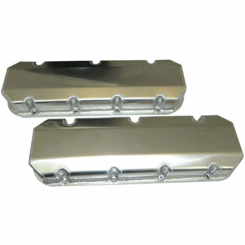 Moroso 68353 Fabricated Aluminum Billet Rail Valve Cover (BBC, No Logo, 3 Tall)