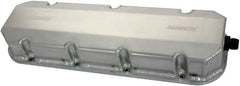 Moroso 68356 Fabricated Aluminum Billet Rail Valve Cover (BBC/Symmetrical-Port Bowtie, Tall)