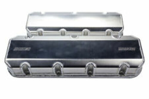 DISCONTINUED - Moroso 68389 Fabricated Aluminum Billet Rail Valve Cover (Ford 4.6/5.4 II Bolt, 3.11 Tall)