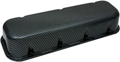 Moroso 68426 Gray/Black Fiber Cast-Aluminum Valve Covers (BBC, Tall)