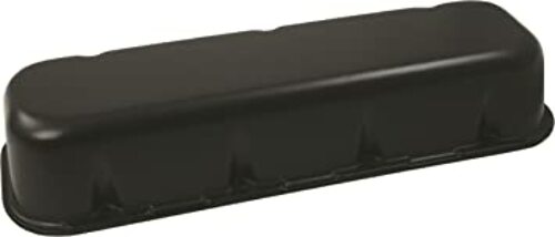 Moroso 68429 Black Wrinkled Finish Cast-Aluminum Valve Cover (BBC, Tall)