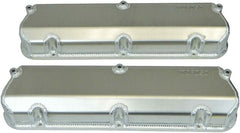 Moroso 68475 Fabricated Aluminum Billet Rail Valve Covers (Ford 302/351W, 2.75 Tall)