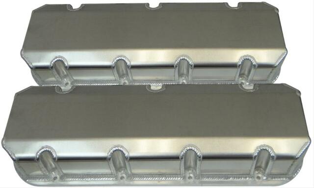 Moroso 68482 Fabricated Aluminum Billet Rail Valve Cover (BBC, No Logo, 3.875 Tall)