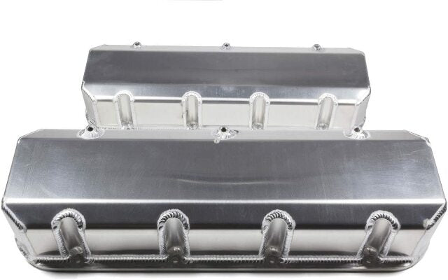 Moroso 68486 Fabricated Aluminum Billet Rail Valve Cover (BBC-GM Bolt Pattern/No Logo/3.875)
