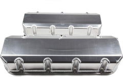 Moroso 68486 Fabricated Aluminum Billet Rail Valve Cover (BBC-GM Bolt Pattern/No Logo/3.875)
