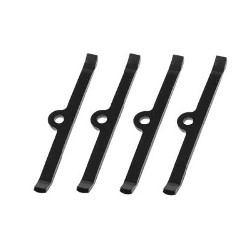 Moroso 68501 Black Powder-Coated Steel Valve Cover Hold Down Tabs (SBC)