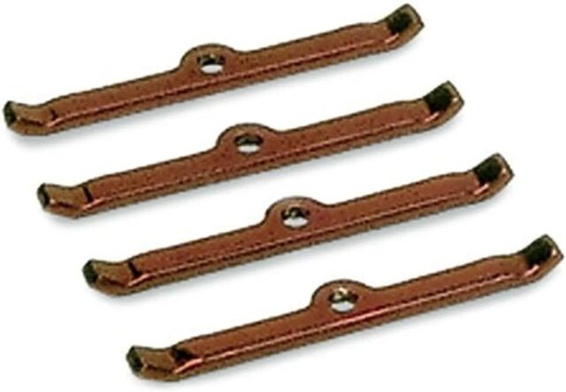 Moroso 68510 Chrome-Plated Steel Valve Cover Hold Down Tabs (SBC)