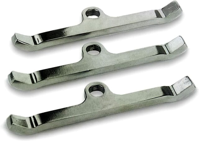 Moroso 68512 Chrome Steel Valve Cover Hold Down Tabs (Chrysler 273-360)