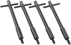 Moroso 68603 Extra Long Black Powder-Coated Aluminum Valve Cover Wing Nuts (SBC, 4pk)
