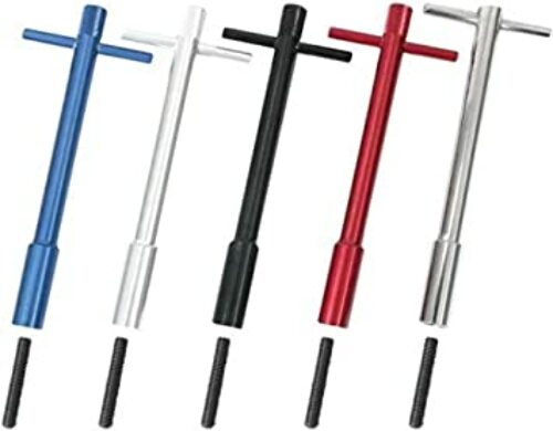 Moroso 68604 Extra Long Blue Powder-Coated Aluminum Valve Cover Wing Nuts (SBC, 4pk)