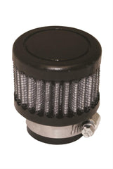 Moroso 68792 Breather, Filtered Clamp-On, Black, 1 Inch I.D.