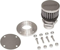 Moroso 68854 V/C Breather Kit, Non-Weld, Chrome Breather