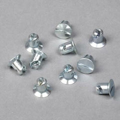 Moroso 71290 7/16 Slotted Flush-Head Quick Fasteners (Steel/.450-Short/10pk)