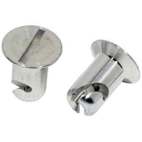 Moroso 71296 5/16 Slotted Flush-Head Quick Fasteners (Aluminum/.450-Short/10pk)