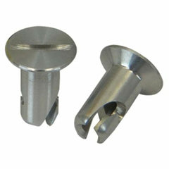 Moroso 71298 5/16 Slotted Flush-Head Quick Fasteners (Aluminum/.550-Long/10pk)