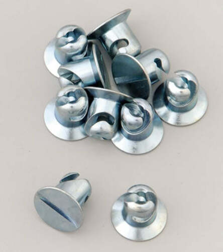 Moroso 71310 7/16 Slotted Flush-Head Quick Fasteners (Steel/.550-Long/10pk)