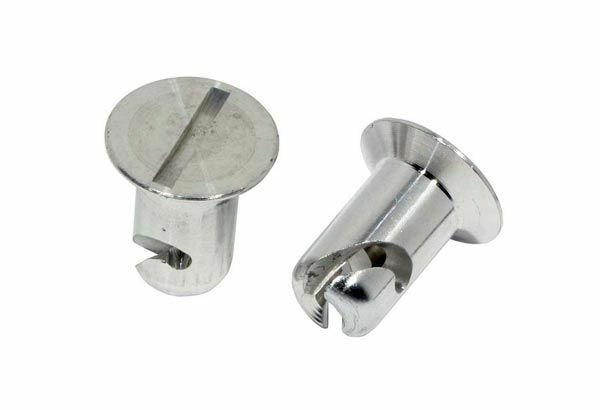 Moroso 71311 7/16 Slotted Flush-Head Quick Fasteners (Aluminum/.550-Long/10pk)