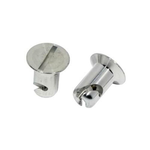 Moroso 71312 7/16 Slotted Flush-Head Quick Fasteners (Aluminum/.450-Short/10pk)
