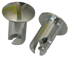 Moroso 71330 5/16 Slotted Oval-Head Quick Fasteners (Aluminum/.450-Short/10pk)