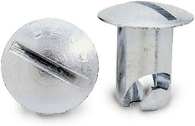 Moroso 71340 5/16 Slotted Oval-Head Quick Fasteners (Steel/.400-Short, Undercut/10pk)