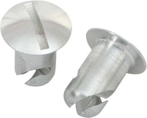 Moroso 71353 7/16 Slotted Oval-Head Quick Fasteners (Aluminum/.400-Short/10pk)