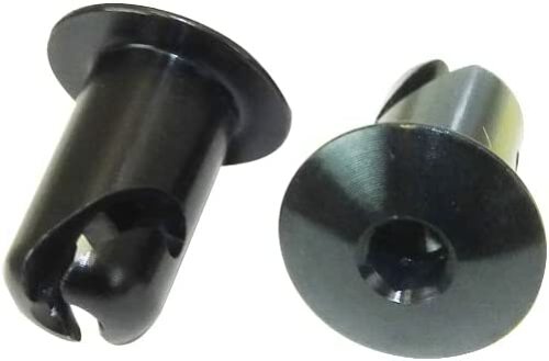 Moroso 71356 7/16 Oval-Head 3/16 Hex Drive Quick Fasteners (Black-Aluminum/.500-Med/10pk)